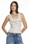 Miss Me Kiss Me Tank - S / Beige In Beige