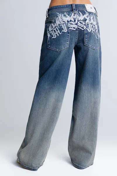 Miss Me Kravitz Baggy Wide Jeans - 23 / 30" / Vintage Wash