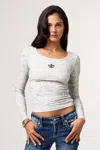 Miss Me Lilo Top In Cocoa Brown