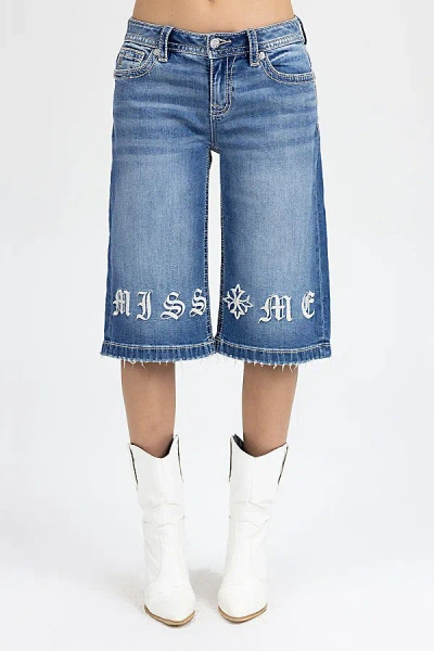 Miss Me London Jorts In Medium Wash, Women's At Urban Outfitters In Blue