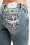 Miss Me Lumina Cross Bootcut Jeans - 34 / 30" / Vintage Blue In Blue