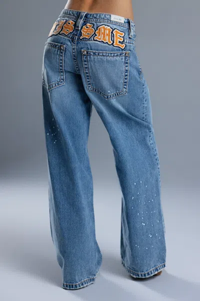 Miss Me Lyrix Baggy Wide Leg - 34 / 30" / Light Wash In Brown