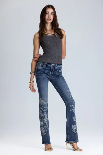 Miss Me Lysette Bootcut Jeans - 23 / 30" / Dark Wash In Blue