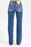 Miss Me Maxine Logo Slim Wide - 32 / 32" / Medium Wash In Blue