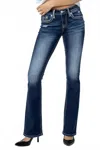 Miss Me Mid Rise Bootcut Jeans In Blue In Blue