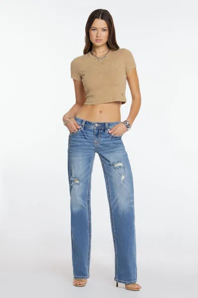 Miss Me Mina M Slim Wide - 34 / 30" / Medium Wash In Blue