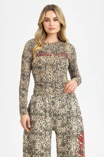 Miss Me Natasha Top - L / Taupe Beige In Brown