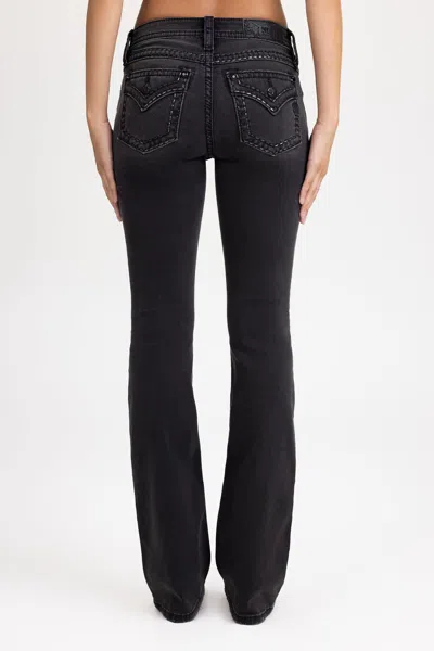 Miss Me Onyx Stitched Bootcut Jeans - 33 / 30" / Black Smoke