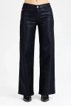 Miss Me Pia Python Wide Leg - 33 / 30" / Metallic Python Coated In Black
