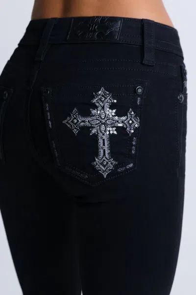 Miss Me Piper Bootcut Jeans - 23 / 32" / Black Wash