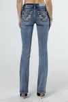 Miss Me Pop Wing Bootcut Jeans In Medium Wash
