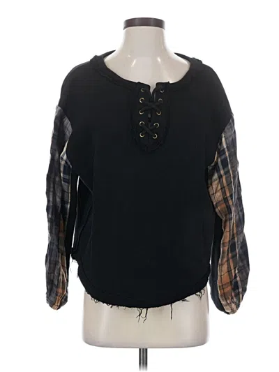 Pre-owned Miss Me Pullover Sweater In Black
