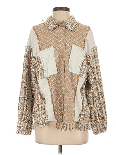 Pre-owned Miss Me Pullover Sweater In Tan
