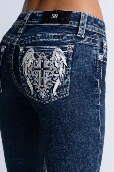 Miss Me Quinn Low Rise Bootcut Jeans - 23 / 32" / Dark Wash