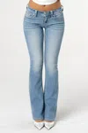 Miss Me Rebel With A Cross Bootcut Jeans In Light Wash