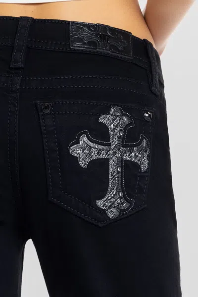 Miss Me Rebel With A Cross Slim Wide - 34 / 30" / Black