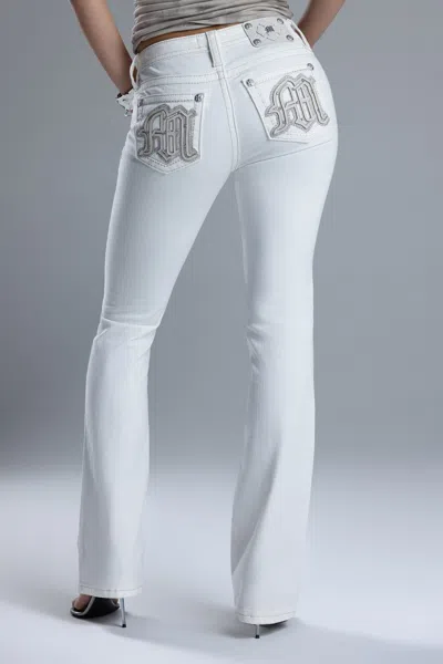 Miss Me Saela Bootcut Jeans - 34 / 30" / White