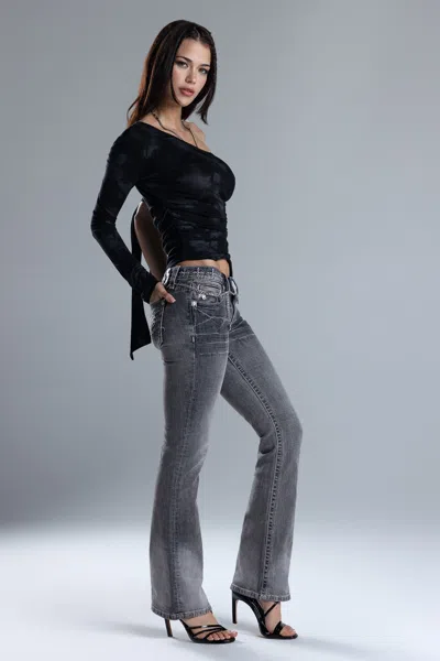 Miss Me Skylar Bootcut Jeans - 31 / 30" / Grey In Black