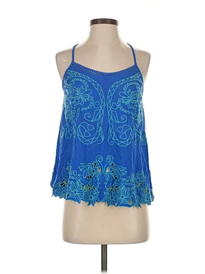 Pre-owned Miss Me Sleeveless Blouse In Blue