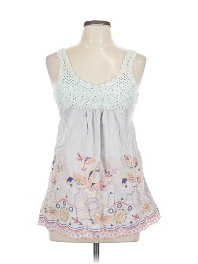 Pre-owned Miss Me Sleeveless Blouse In Gray