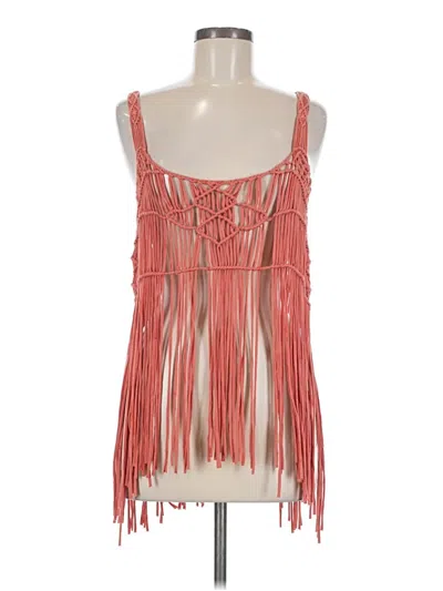 Pre-owned Miss Me Sleeveless Blouse In Orange