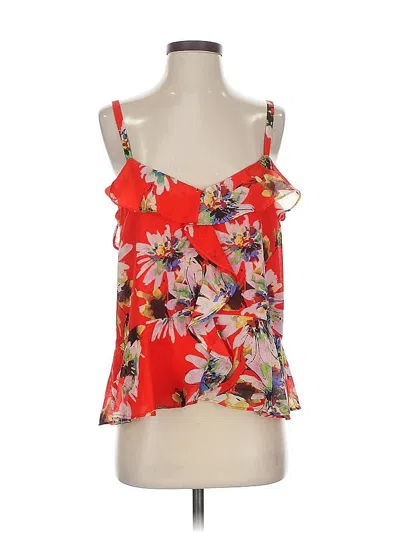 Pre-owned Miss Me Sleeveless Blouse In Red
