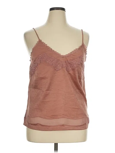 Pre-owned Miss Me Sleeveless Top Brown Sweetheart Neckline Tops