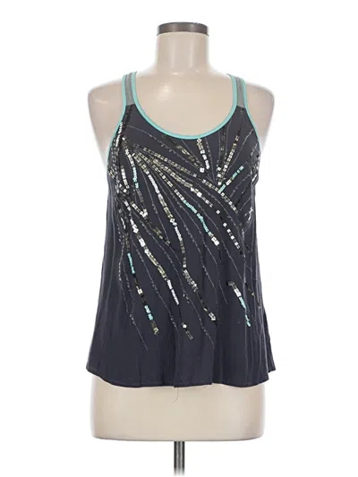 Pre-owned Miss Me Sleeveless Top Teal Halter Neckline Tops