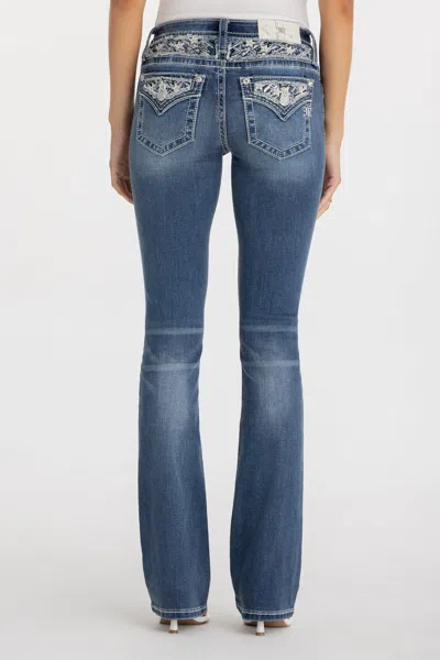 Miss Me Starlit Bootcut Jeans - 31 / 30" / Med/dark Wash In Blue