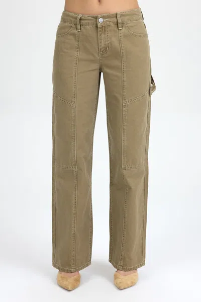 Miss Me Stevie Carpenter Slim Wide - 34 / 30" / Yellow Tan In Green