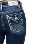 Miss Me Stitched Nora Bootcut Jeans In Medium Wash