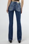 Miss Me Subtle Silver And Bronze Bootcut Jeans In Medium Wash