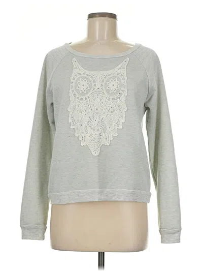 Pre-owned Miss Me Sweatshirt In Gray