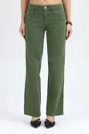 Miss Me Sylvia Slim Wide - 34 / 30" / Dark Sage Green In Green