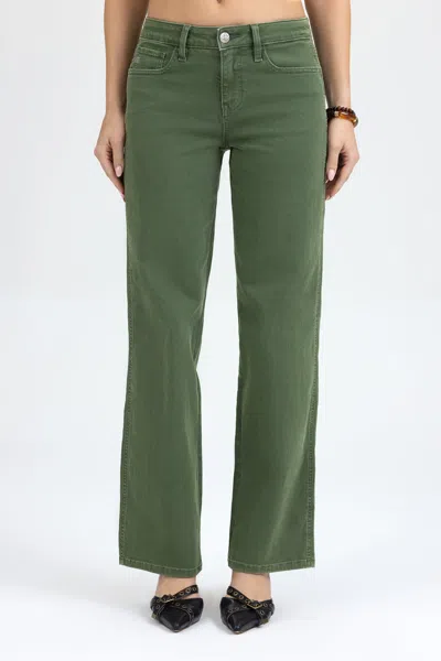 Miss Me Sylvia Slim Wide - 34 / 30" / Dark Sage Green