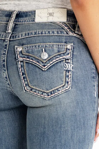 Miss Me Sylvie Stitched Bootcut Jeans - 32 / 30" / Vintage Blue