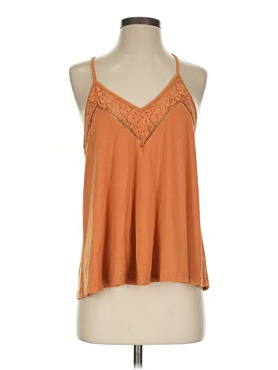 Pre-owned Miss Me Tank Top Orange Halter Neckline Tops
