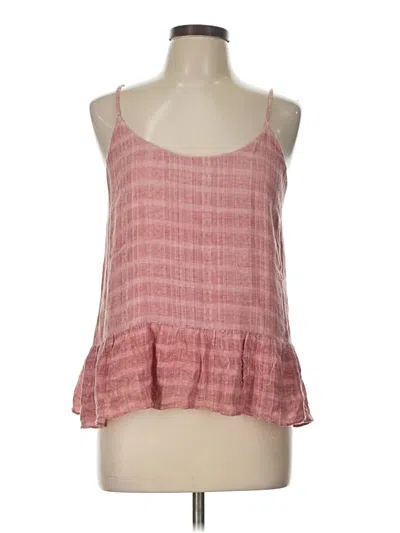 Pre-owned Miss Me Tank Top Pink Halter Neckline Tops