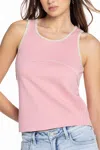 Miss Me Tatum Tank Top In Pink