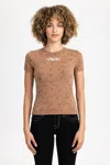 Miss Me Tobi Tee - M / Cocoa Brown In Brown
