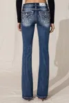 Miss Me Tribal Road Bootcut Jeans In Med/dark Wash