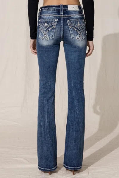 Miss Me Tribal Road Bootcut Jeans In Med/dark Wash