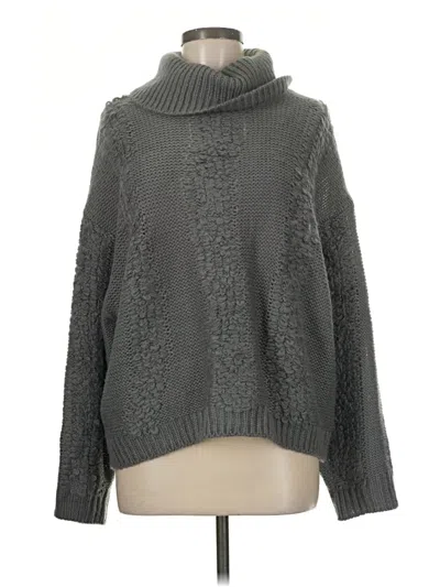 Pre-owned Miss Me Turtleneck Sweater In Gray