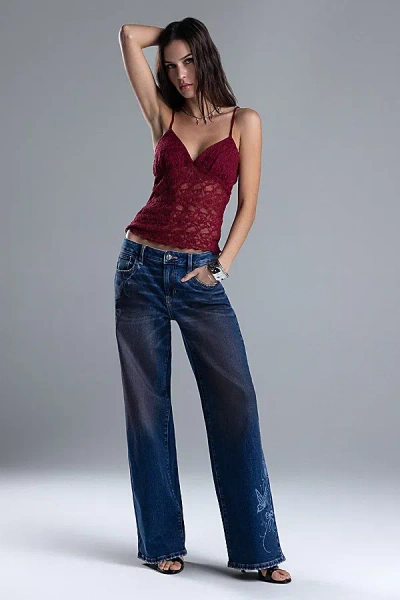 Miss Me Vanessa Vintage Baggy Jeans In Vintage Blue, Women's At Urban Outfitters