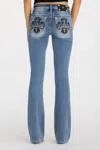 Miss Me Venus Cross Bootcut Jeans - 33 / 30" / Medium Wash In Blue