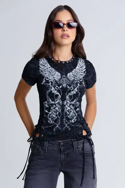Miss Me Venus Graphic Tee - Xs / Black