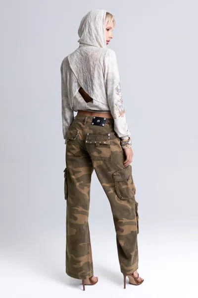 Miss Me Vesper Camo Cargos - 32 / 30" / Camo Green