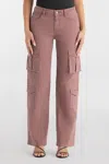 Miss Me Violette Cargo Wide Leg - 32 / 28" / Russet Red In Red