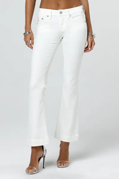 Miss Me White Horseshoe Bootcut Denim