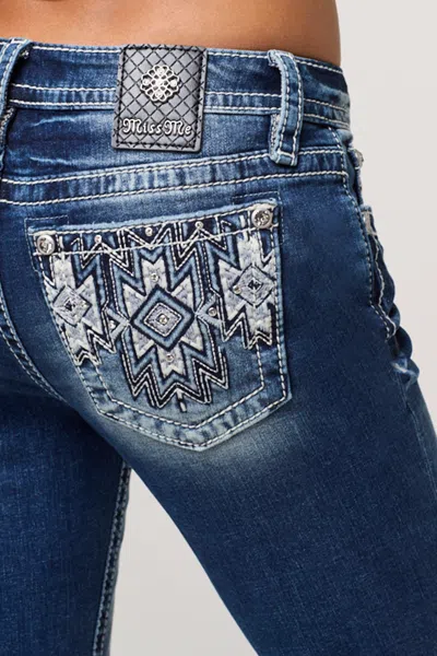 Miss Me Wilde Bootcut Jeans In Med/dark Wash
